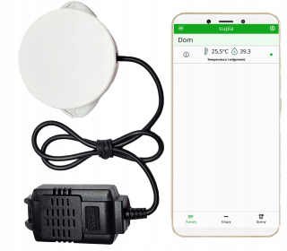 Smart home senzor - Senzor teploty a vlhkosti NawiSilk SUPLA SENZOR TEPLOTY A VLHKOSTI WiFi pripojenie, prevádzková teplota pod 0°C